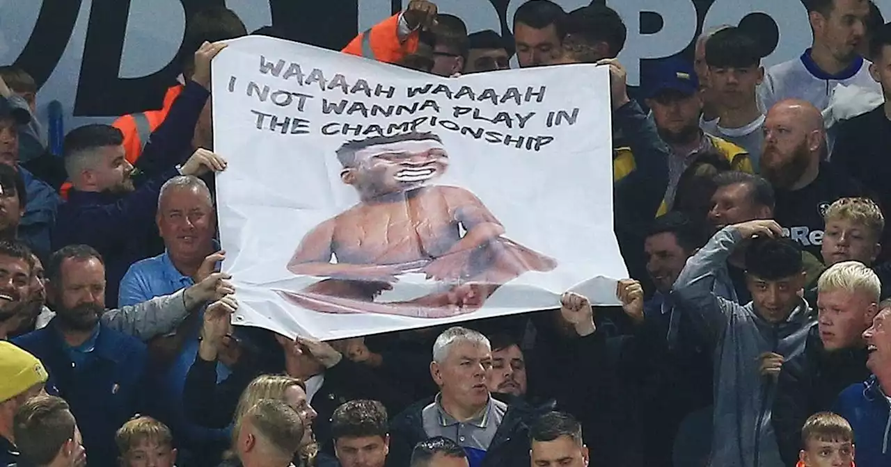 Leeds United fans' message and banner after Gnonto hands in transfer request