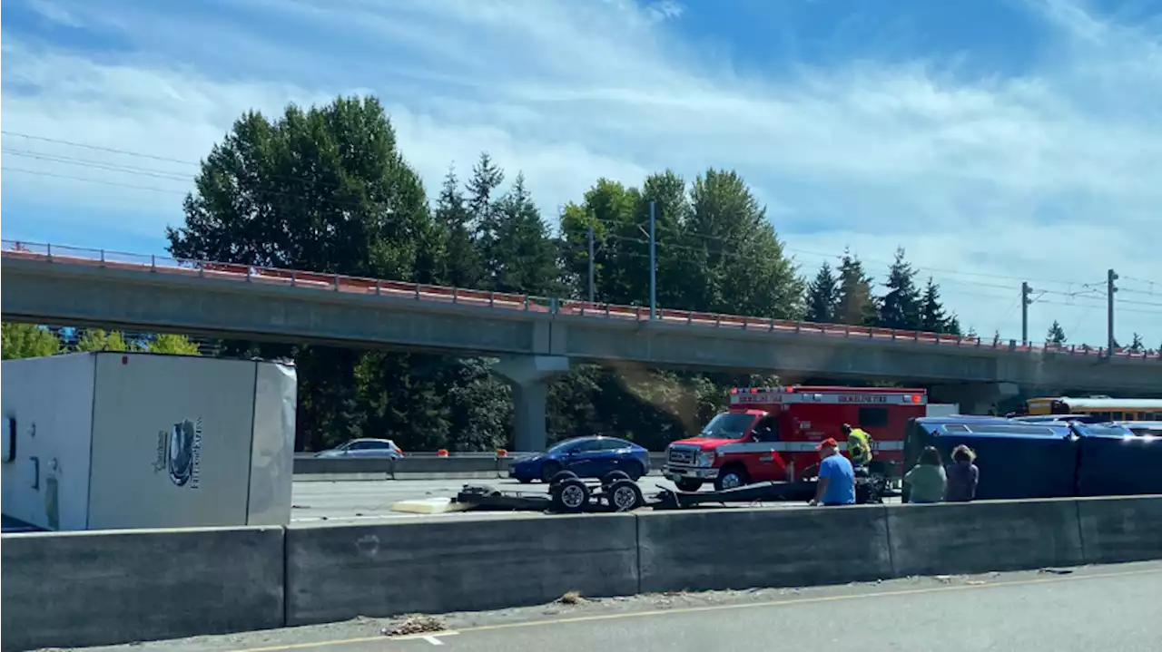 Multi-car collision causes heavy delays on I-5 near Shoreline