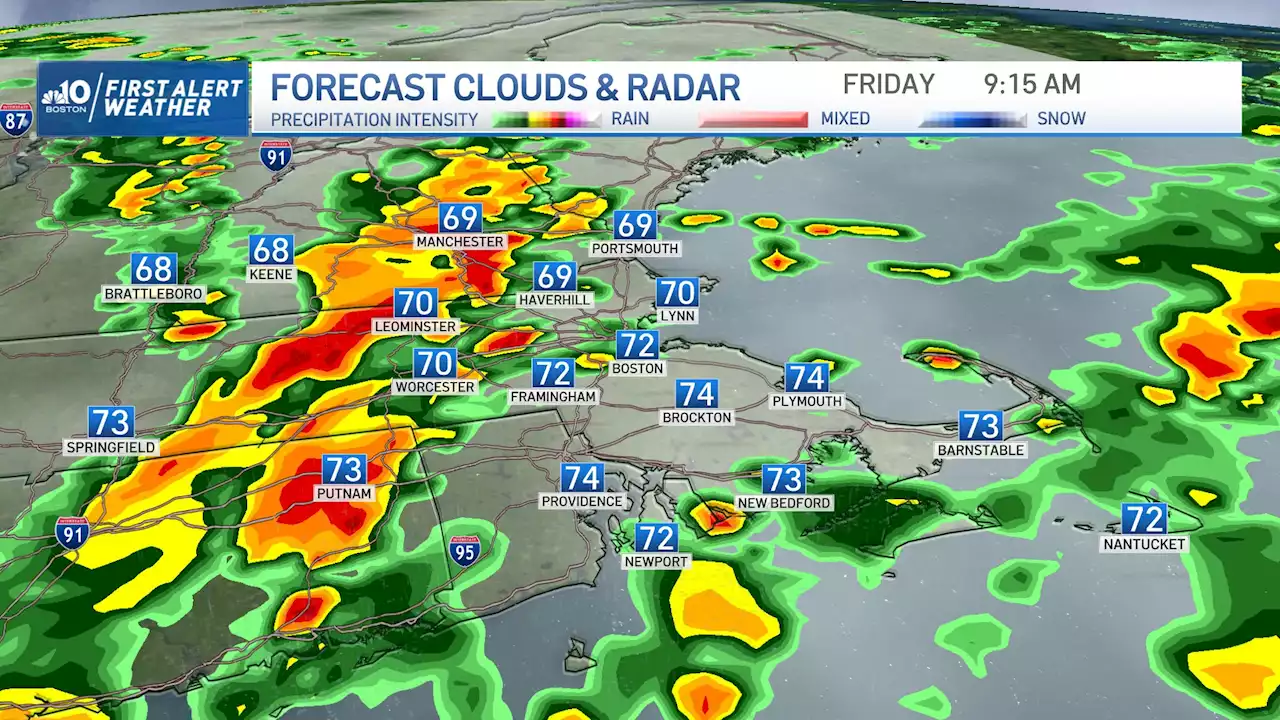 Getting ready for 2 rounds of storms on Friday in New England