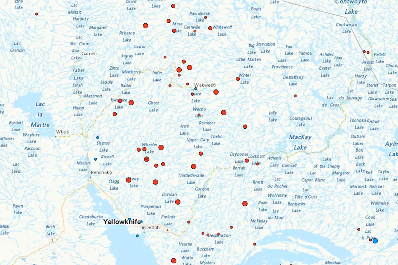 Yellowknife fire map, update as thousands flee Canada flames