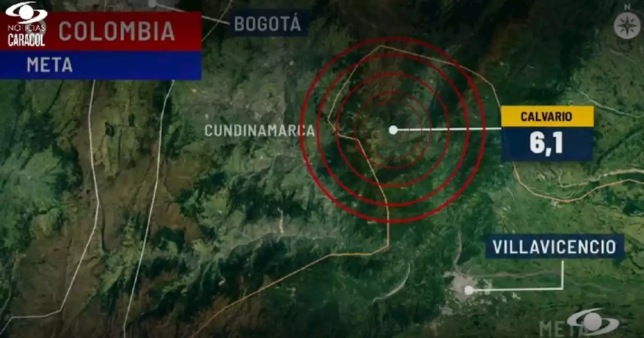 Temblor en Colombia hoy destruyó casas en El Calvario, Meta, epicentro del sismo