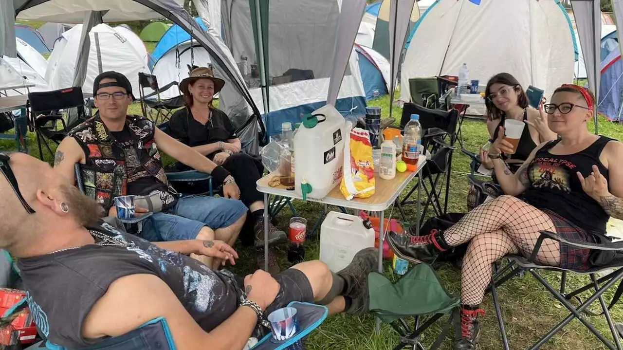 Au camping du Motocutlor festival, l’ambiance est au rendez-vous