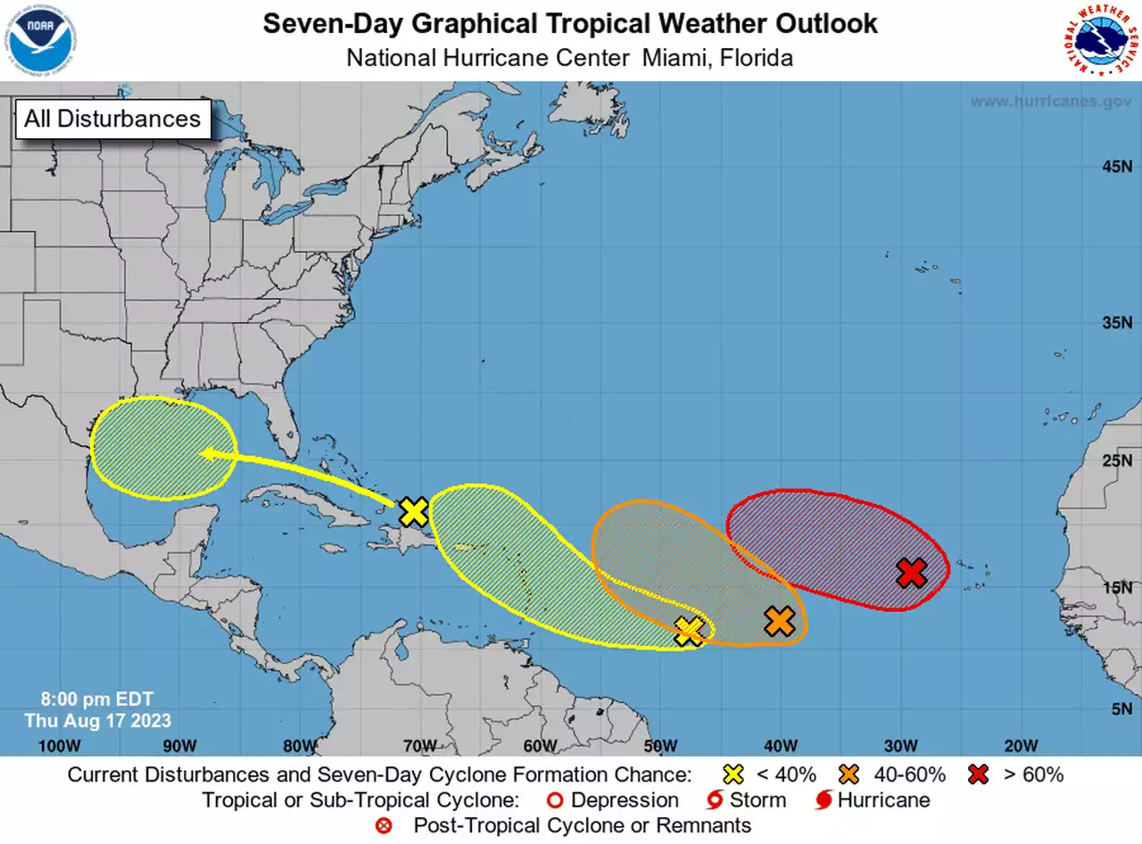 Chances growing that 2 Atlantic systems will develop into tropical storms