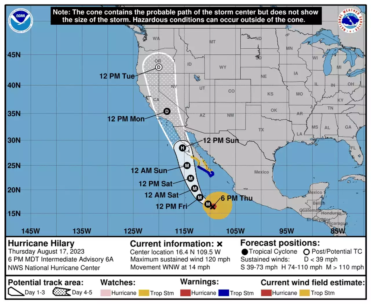 Hillary could become first tropical storm to hit Southern California since 1939