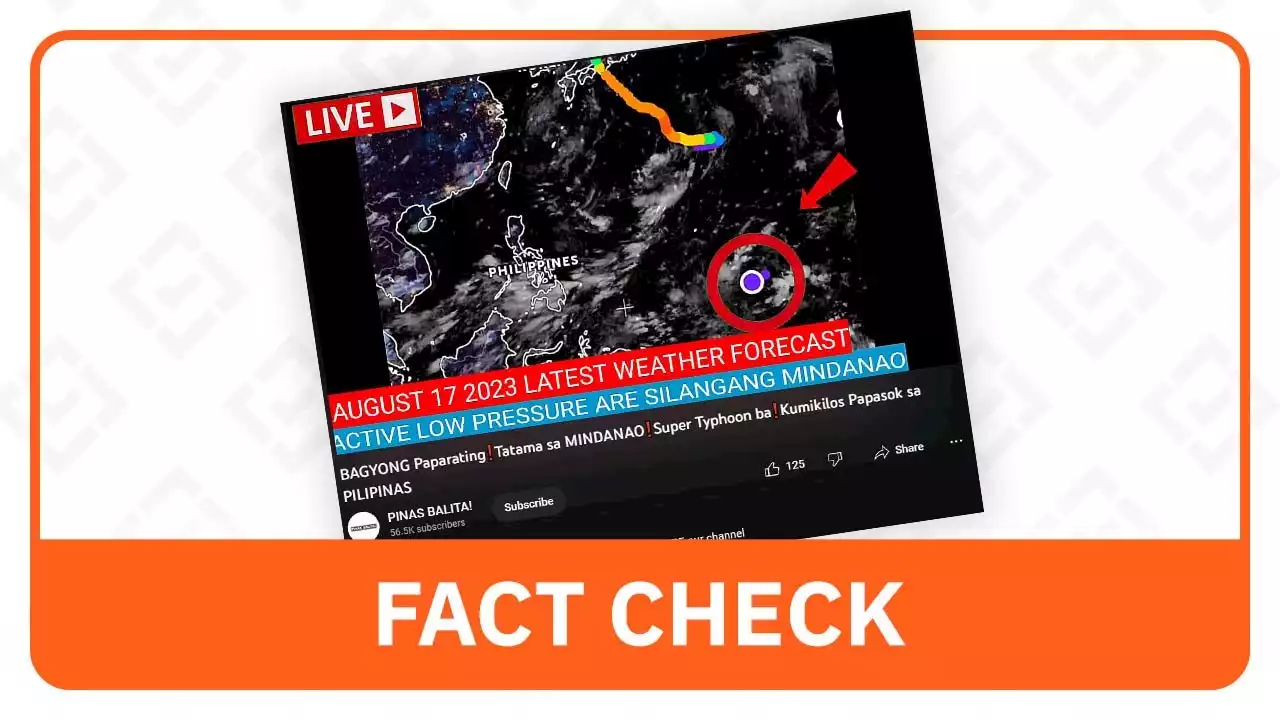 FACT CHECK: No upcoming tropical cyclones in PH up until August 18