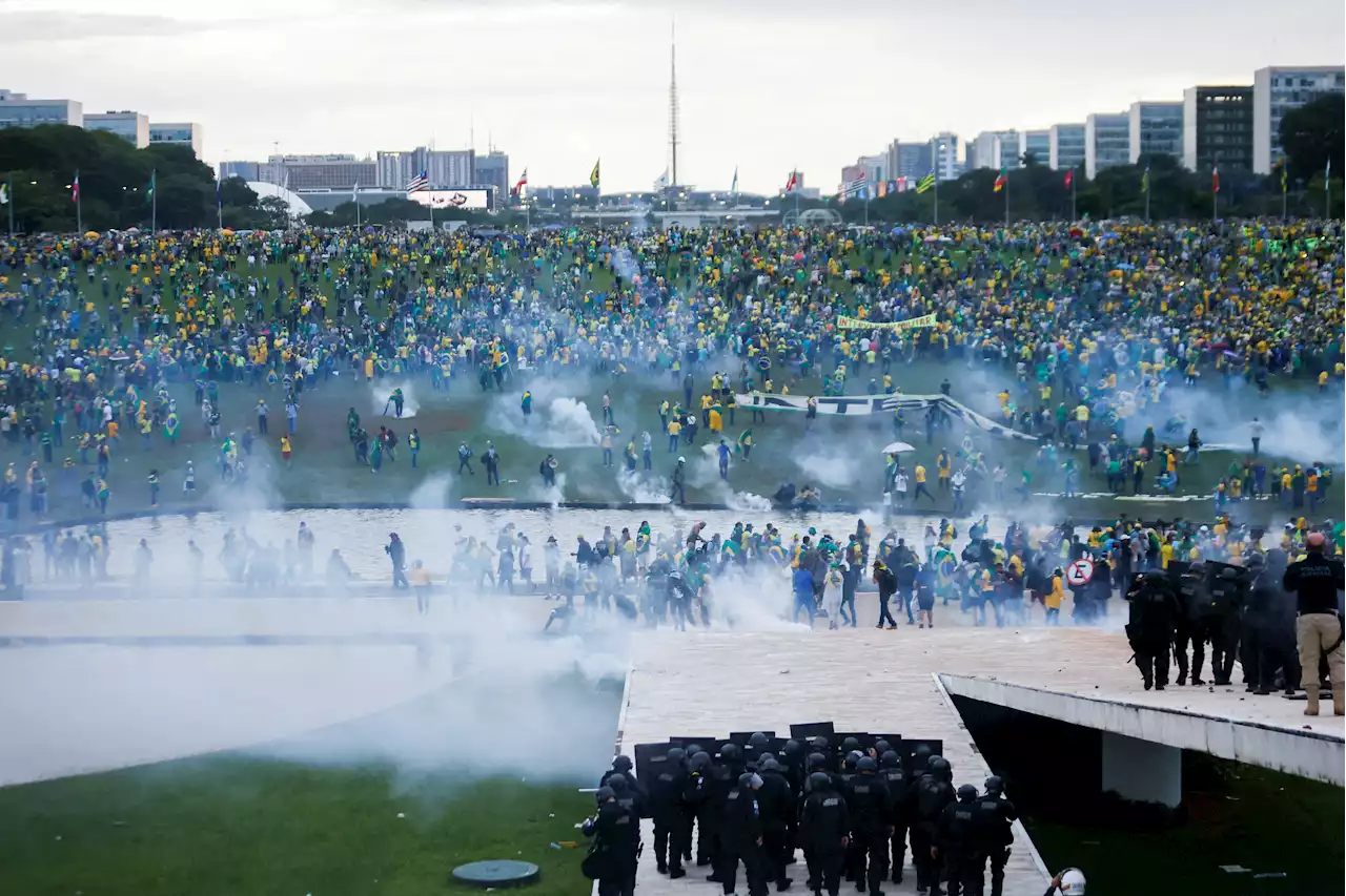 Brazil arrests capital's military police leaders for alleged role in Jan. 8 riots