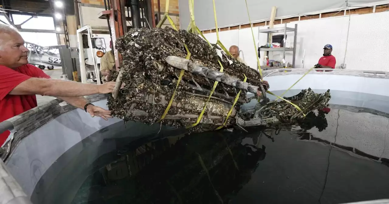 Wreckage from Tuskegee airman's plane that crashed during WWII training recovered from Lake Huron