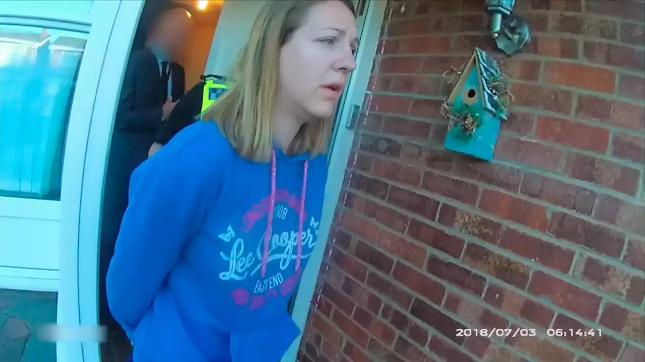 Video shows moment Lucy Letby is arrested on suspicion of murder