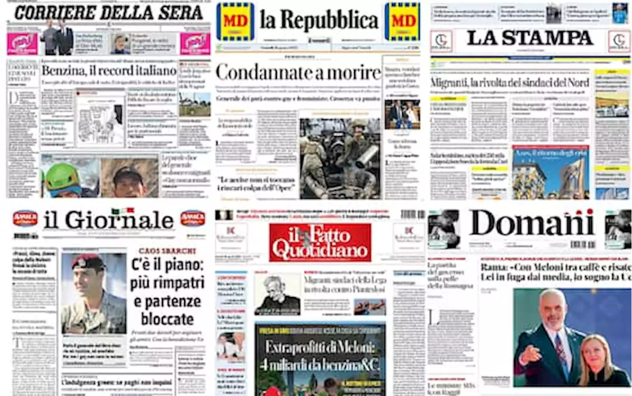 Le prime pagine dei quotidiani di oggi 18 agosto: la rassegna stampa