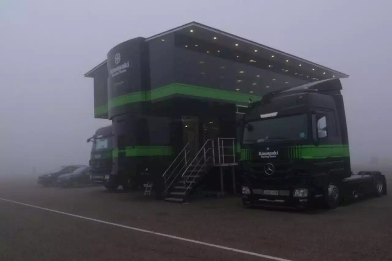 MotorLand Aragón im Nebel: Kawasaki reiste früher ab