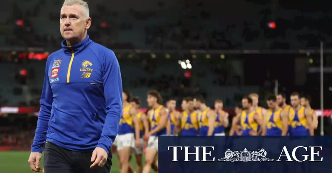 West Coast coach Adam Simpson says he’s still on good terms with club, despite Derby loss