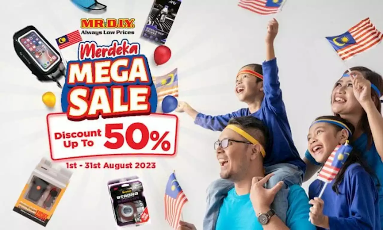 Enjoy Up To 50% Off Cycling Gear & More During MR D.I.Y.'s 'Merdeka Mega Sale'