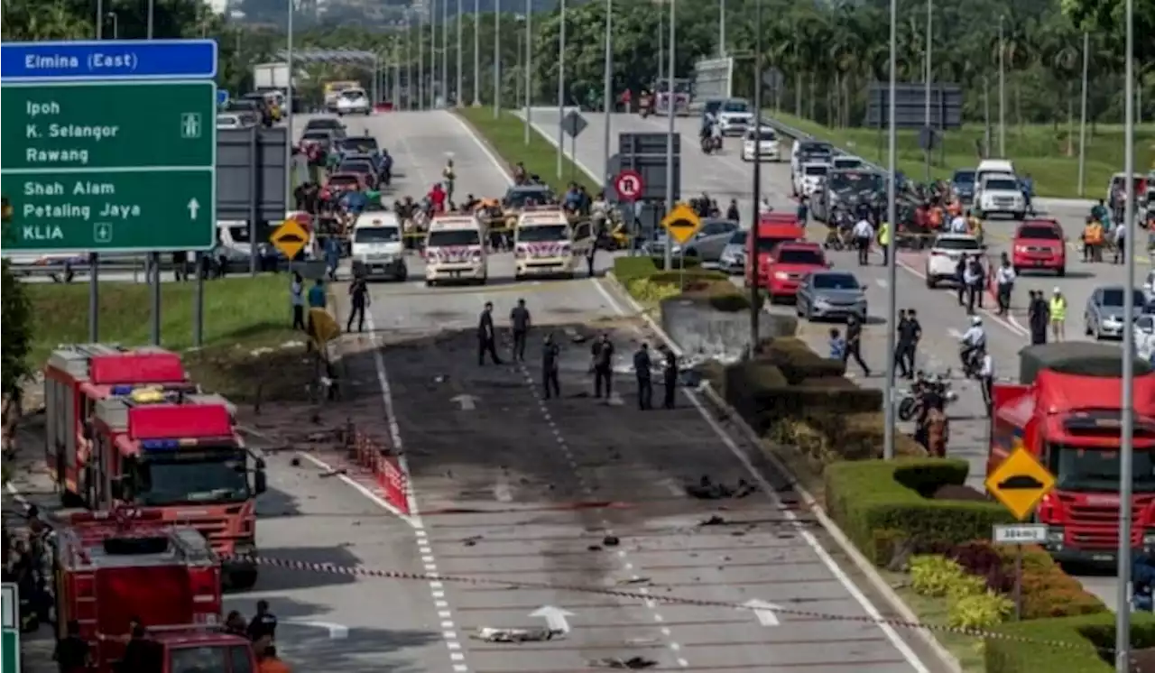 Nahas Pesawat Terhempas: Persimpangan Elmina Dibuka Semula Untuk Pengguna Jalan Raya