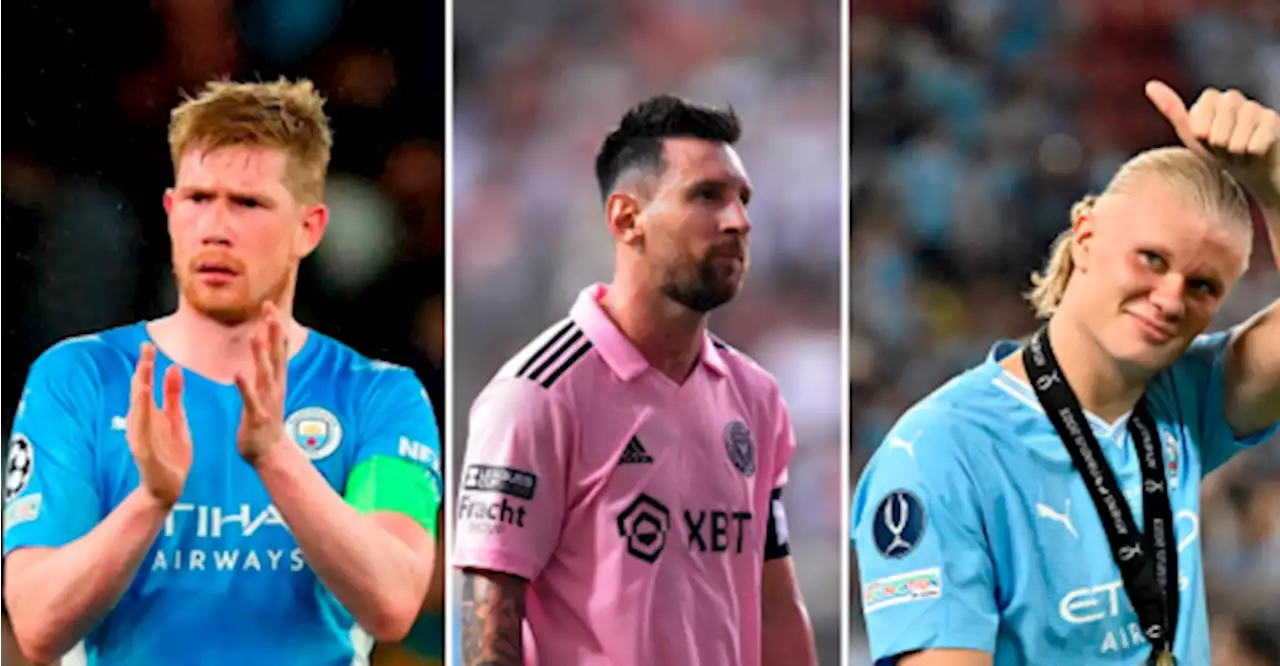 De Bruyne, Haaland and Messi nominated for UEFA player of the year