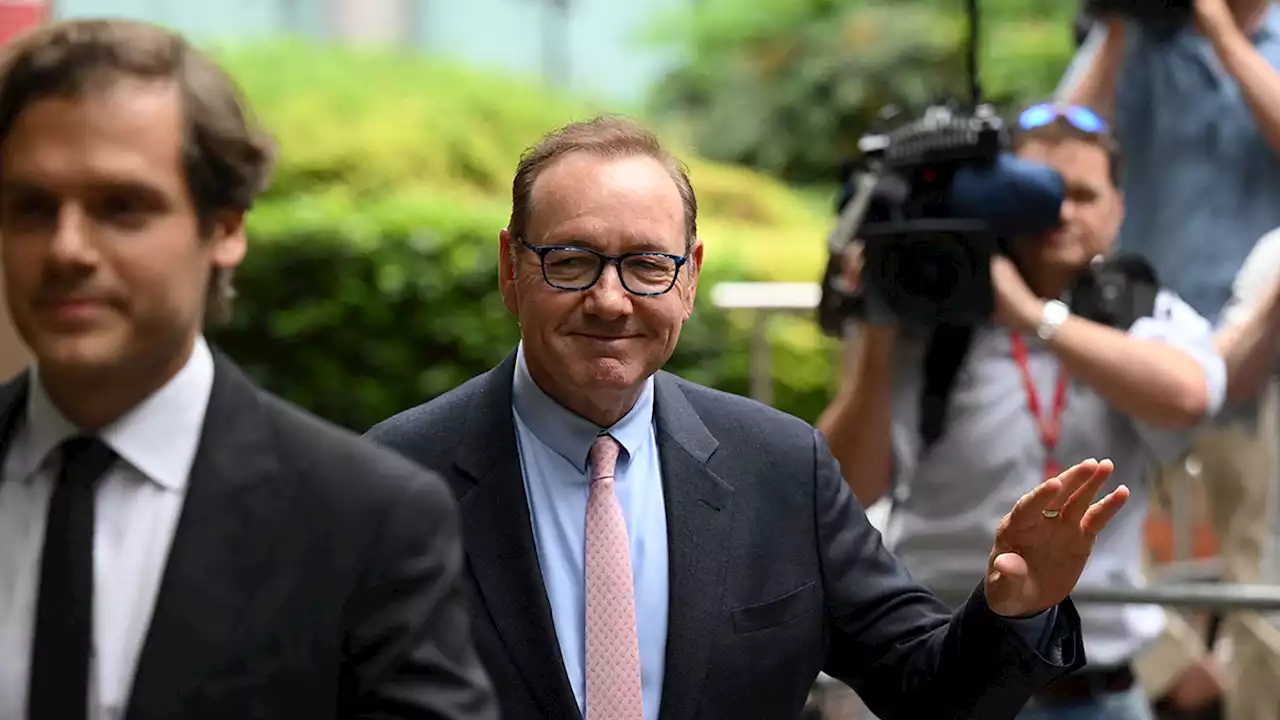 Kevin Spacey Arrives to Sexual Assault Trial at London Court