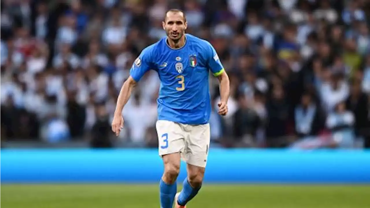 Chiellini: 'Non mi aspettavo le dimissioni di Mancini, Buffon aiuterà il sentimento nazionale'