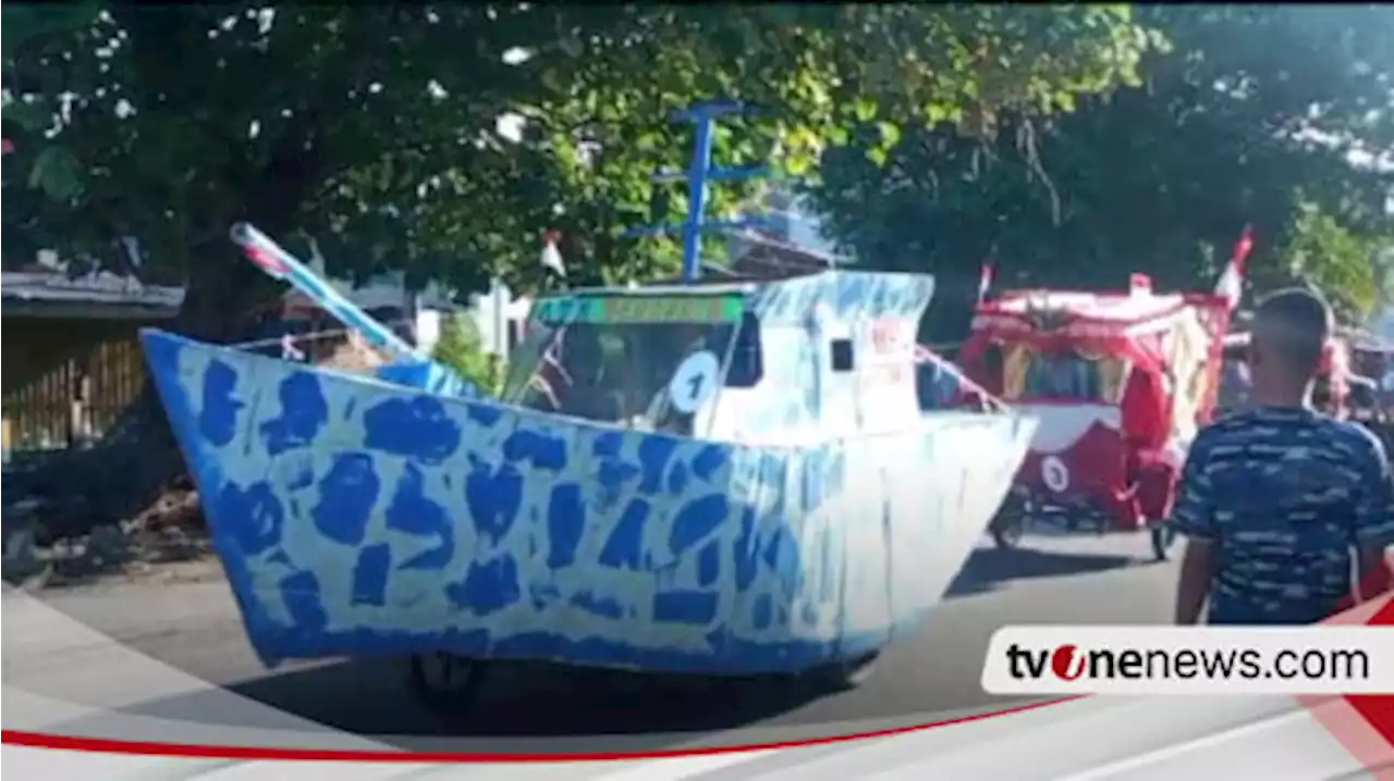 Meriahkan HUT ke-78 Republik Indonesia, Puluhan Becak Motor Hias Kreatif Karnaval Keliling Kota Medan