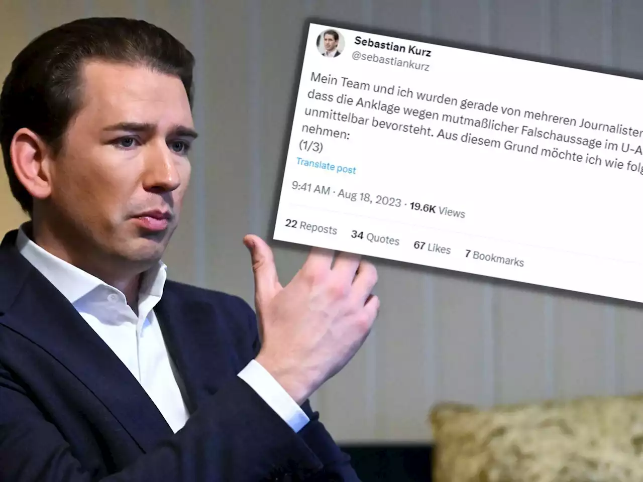 Entscheidung gefallen: Sebastian Kurz wird angeklagt