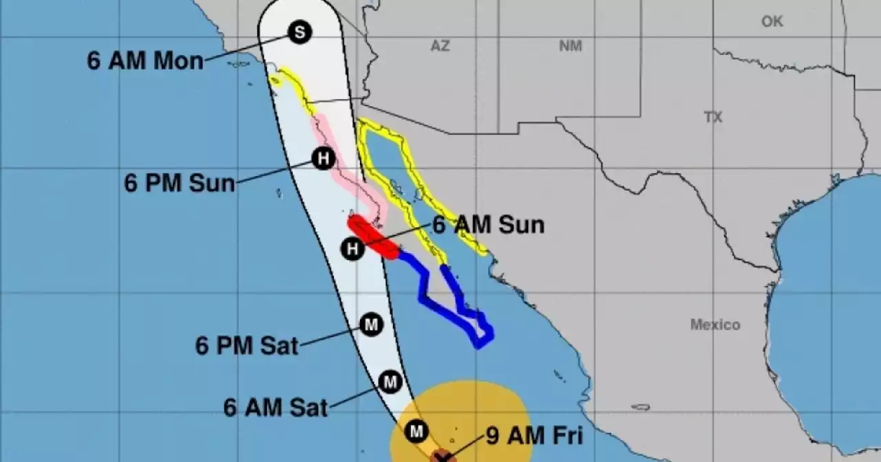 S. California under first-ever tropical storm watch as Hilary nears