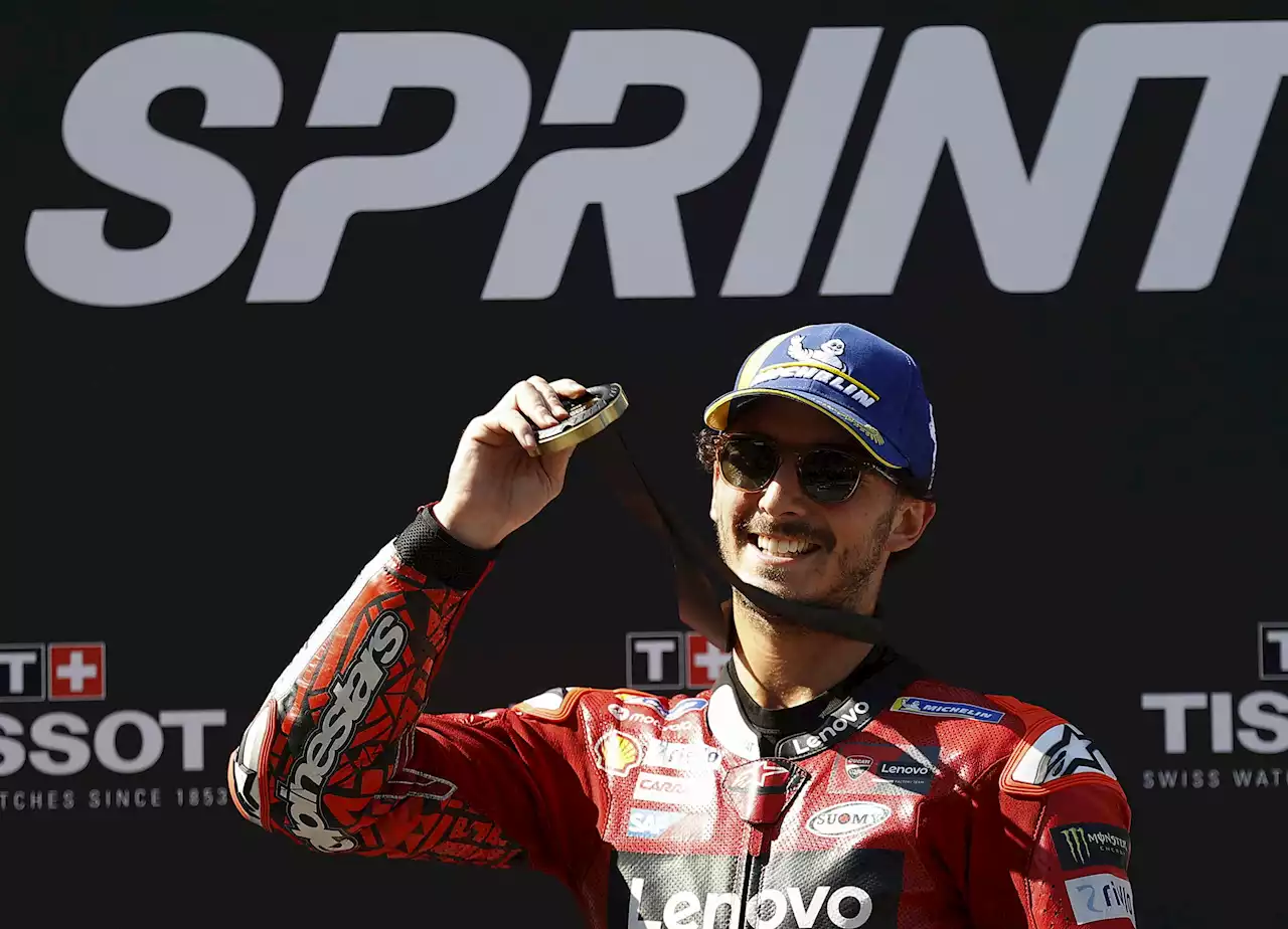 MotoGp Austria 2023, Bagnaia vince la Sprint con la Ducati