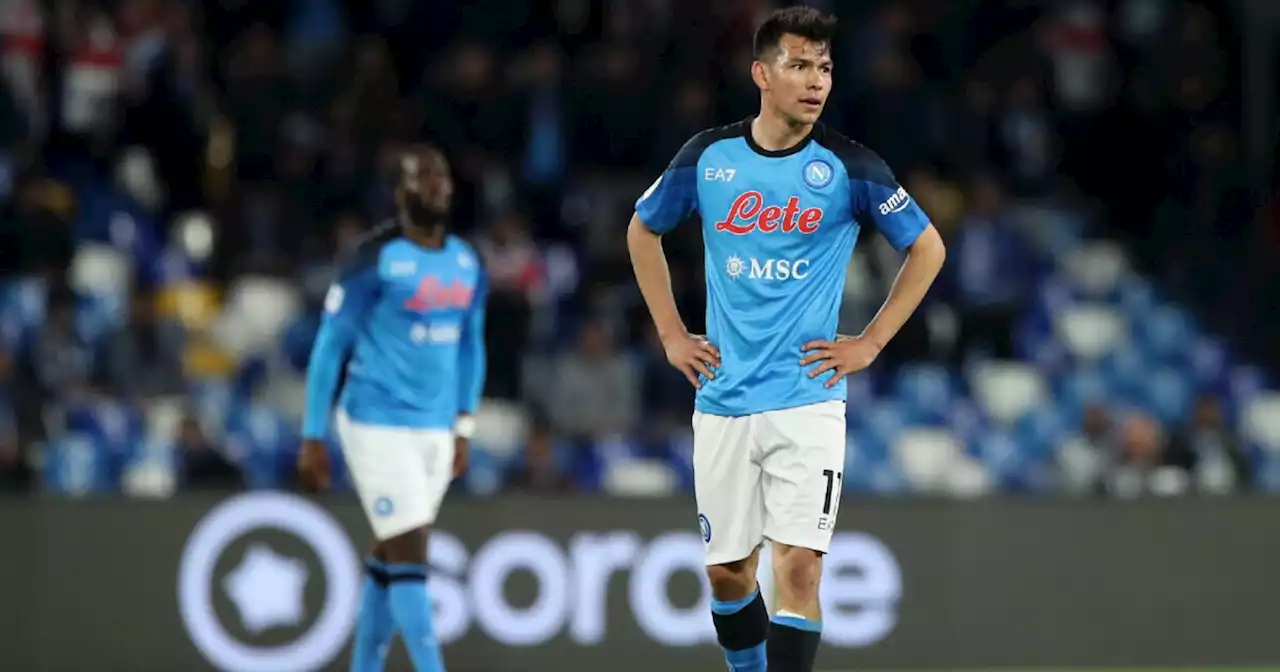 Chucky Lozano completamente borrado del campeón Napoli