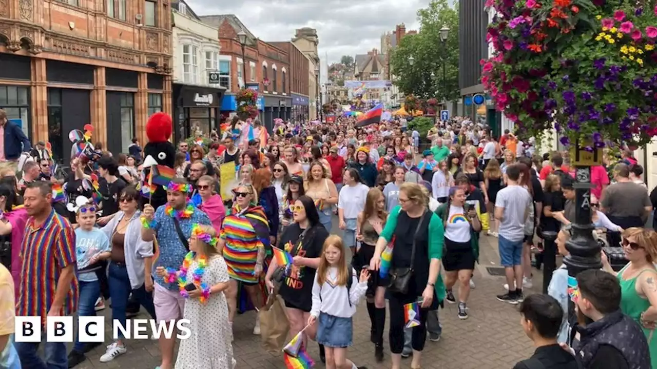 Lincoln Pride: Thousands fly flag in city for LGBTQ+ event