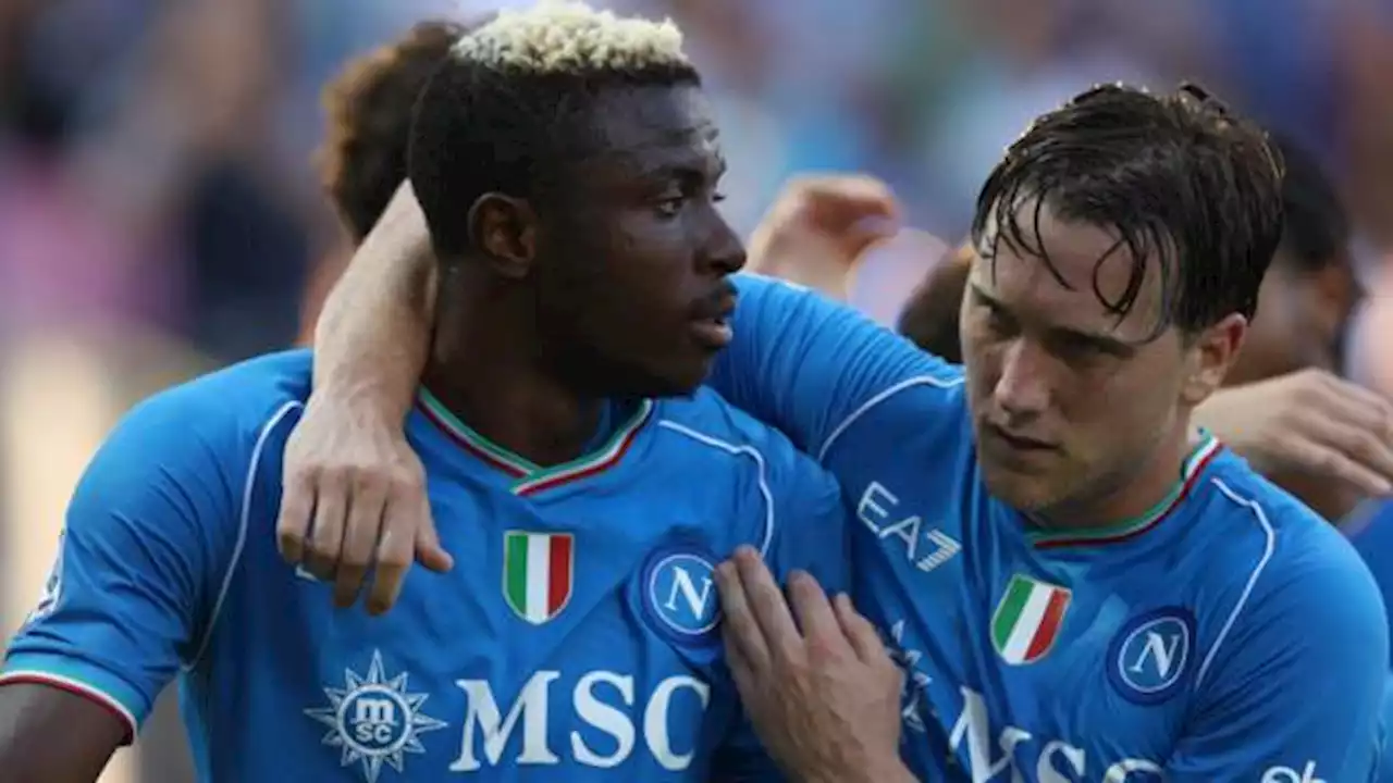 Osimhen nets twice as champions Napoli win opener