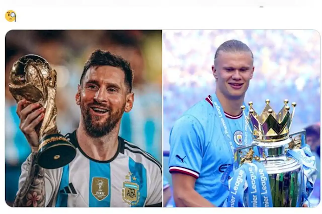 2 Bulan Menuju Ballon d'Or 2023, Kamu Tim Lionel Messi atau Erling Haaland?