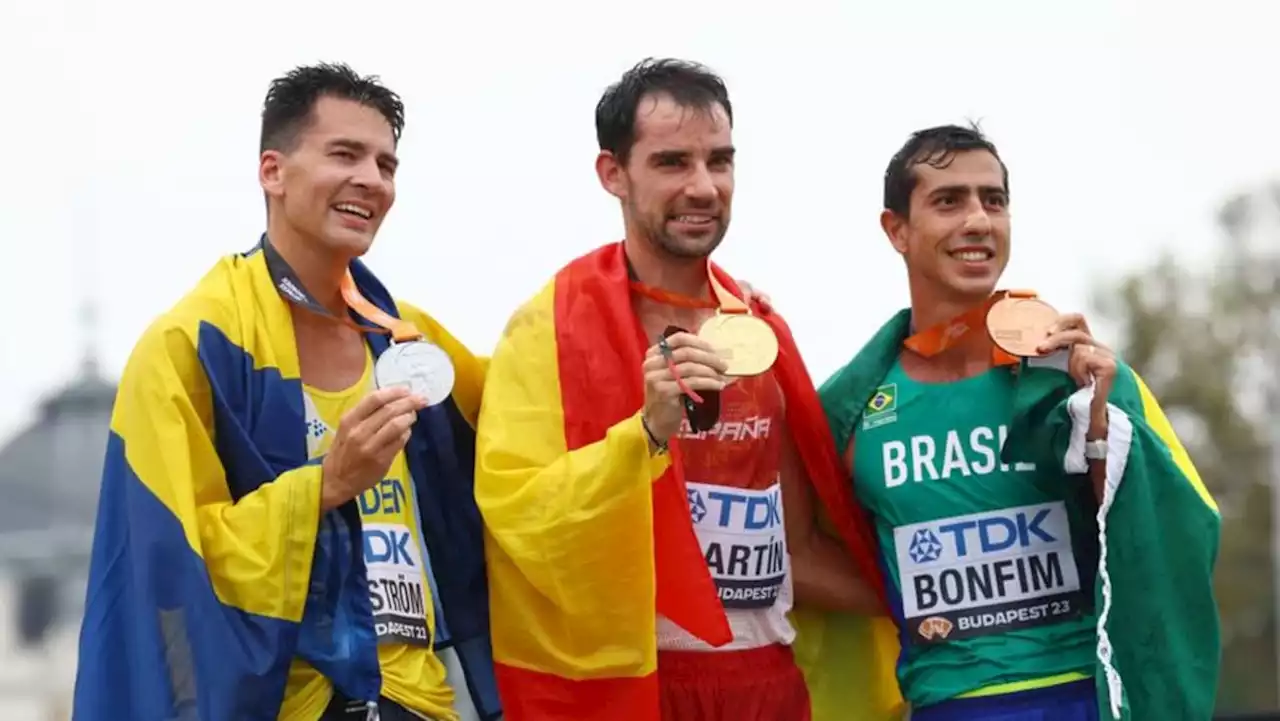 Spain's Martin captures first gold of world championships in 20km race walk