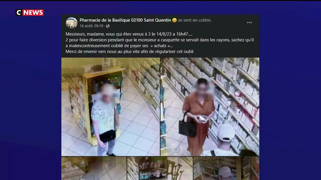 Un pharmacien dans l'Aisne diffuse les photos de ses voleurs sur les réseaux sociaux