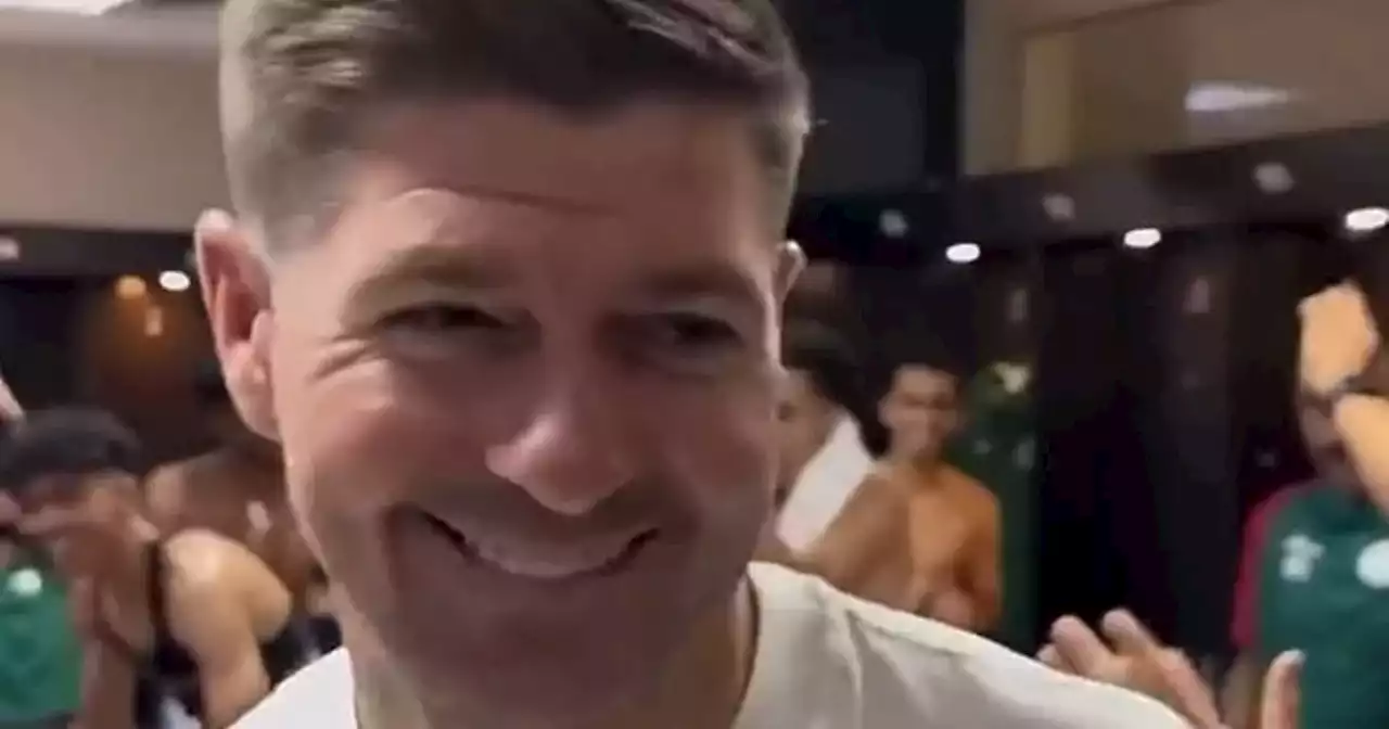 Steven Gerrard busts Ettifaq dance but former Rangers boss cuts party short