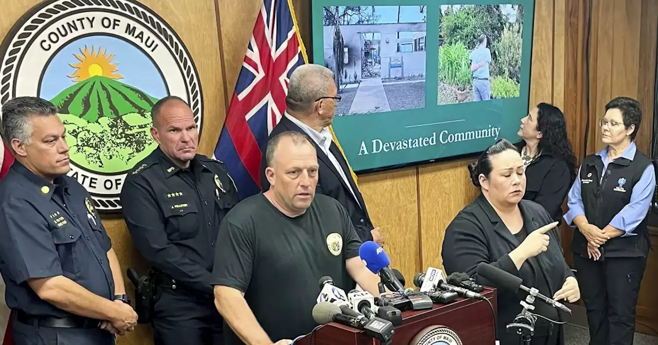 Hawaii fire: Governor confident 'Lahaina will rise again' following latest update