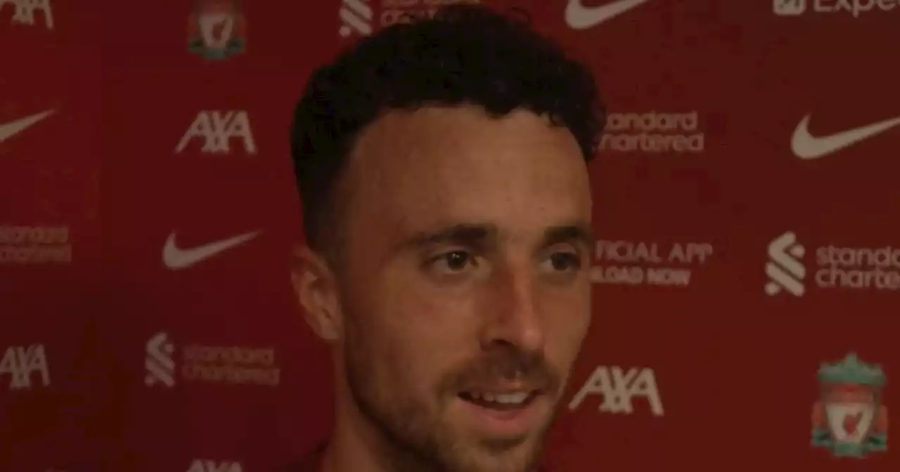 Diogo Jota tells what Liverpool were 'joking about on the bench' during win