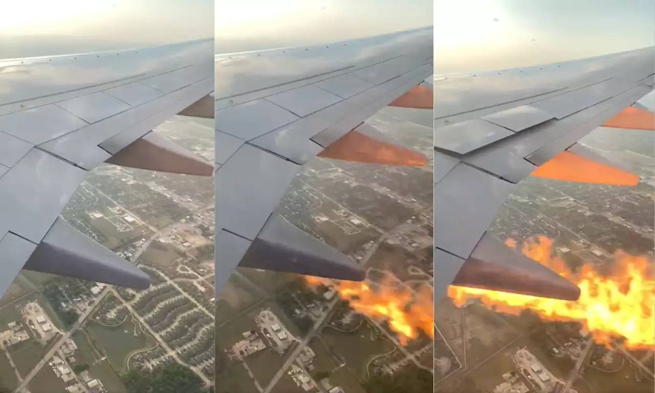 Video: pánico por incendio en ala de avión en medio de un vuelo a Cancún