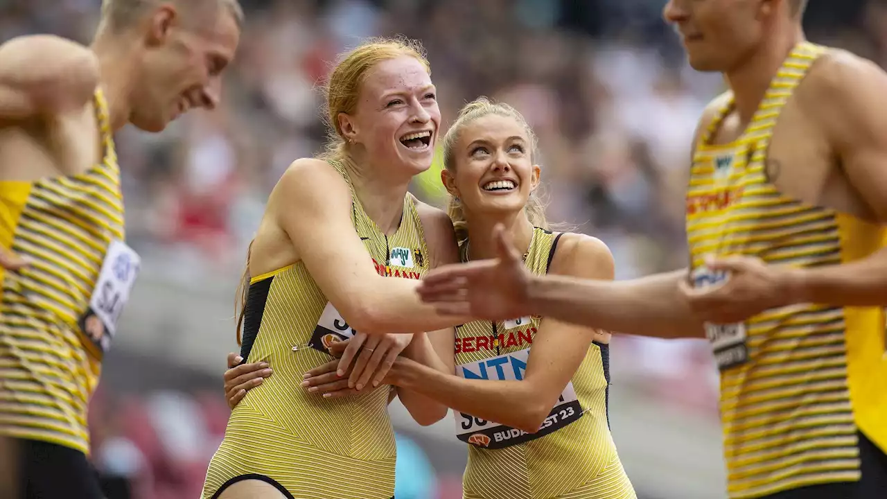 Leichtathletik-WM 2023: Deutsche Mixed-Staffel läuft ins Finale - Alica Schmidt und Co. erkämpfen sich Platz vier