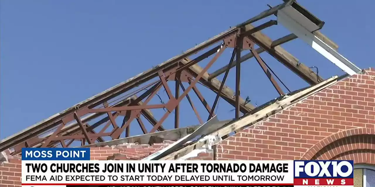 Two Moss Point churches unite amidst EF-2 tornado destruction