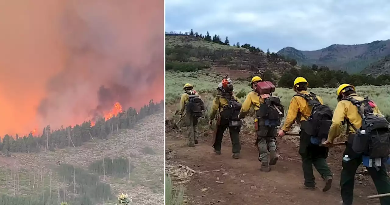 Weather hindering battle against 7,000 acre Thompson Ridge fire near Beaver