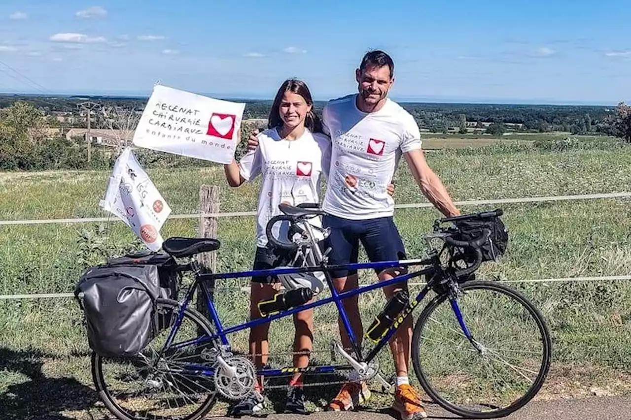 Un père et sa fille font un 'Tour du Coeur' à vélo pour une bonne cause