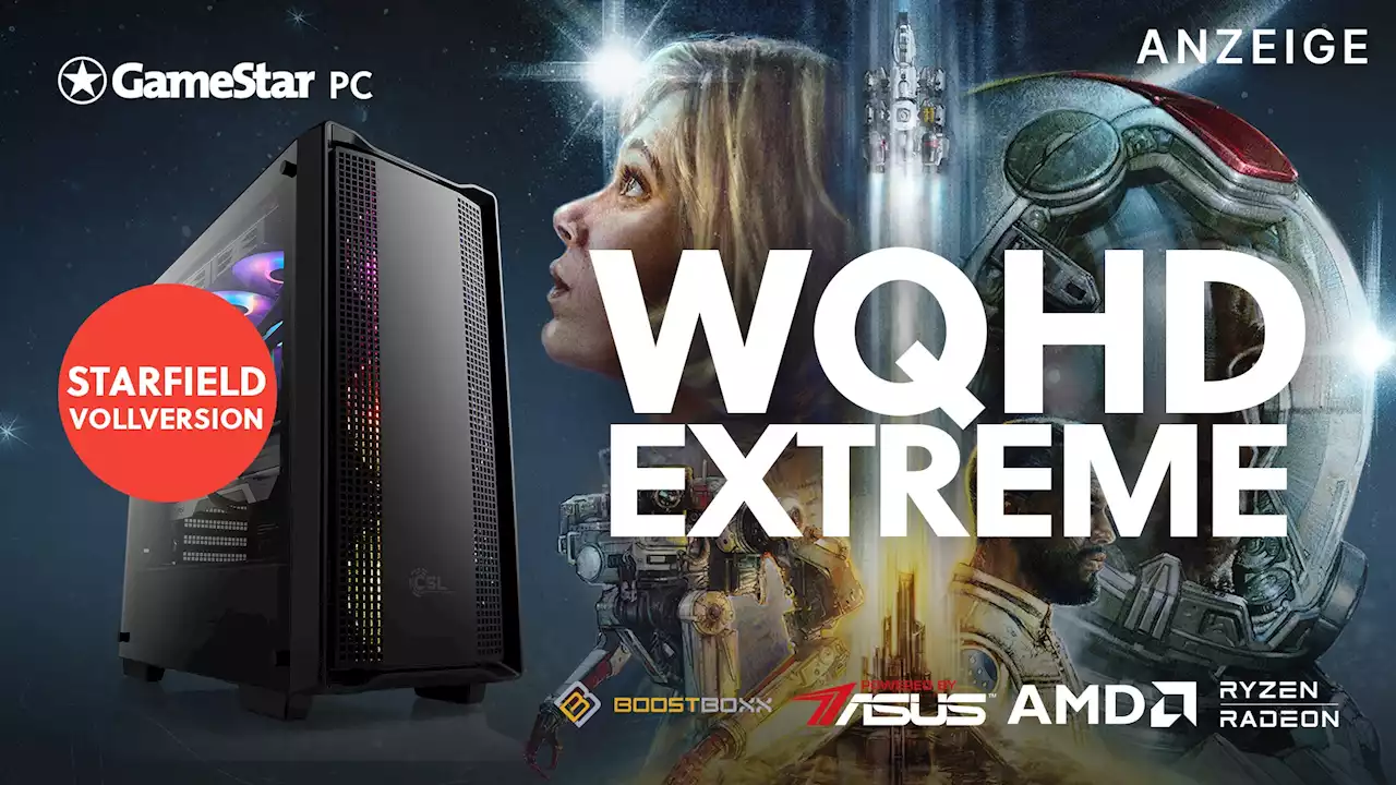 Gaming-PC für WQHD mit Starfield: Premium Edition im Wert von 100€