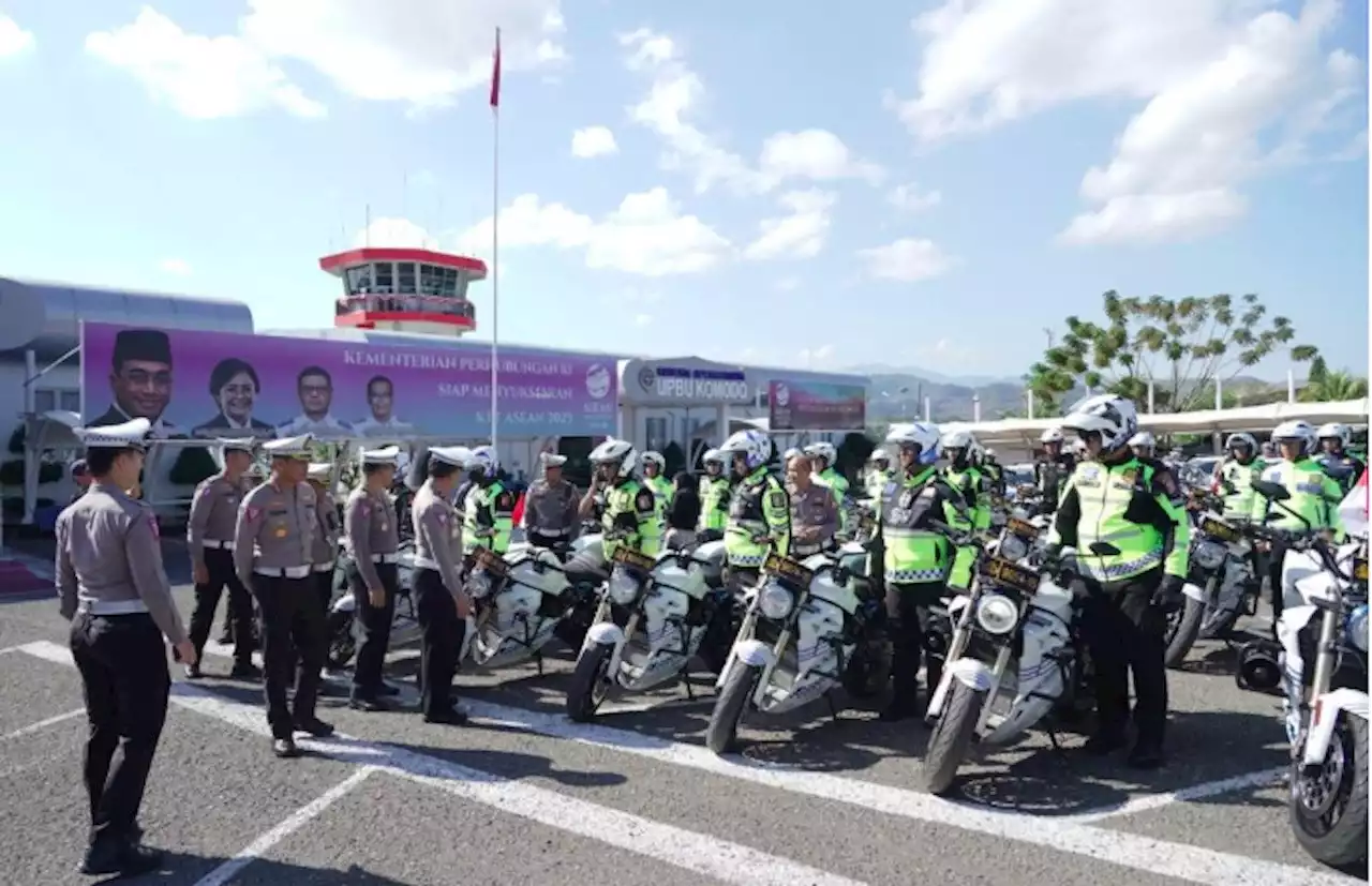 Dirgakkum Korlantas Polri Pimpin Apel Pengamanan Rolakir AMMTC di Labuan Bajo