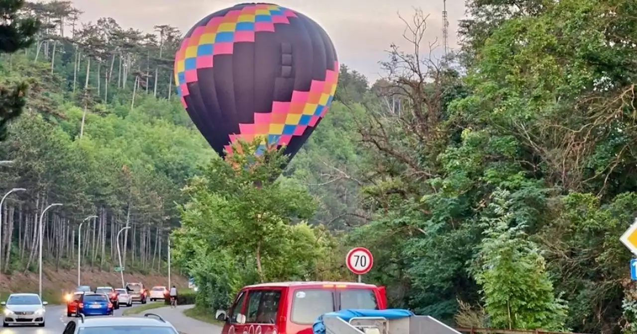 Heißluftballon stoppte Verkehr auf Straße in Niederösterreich