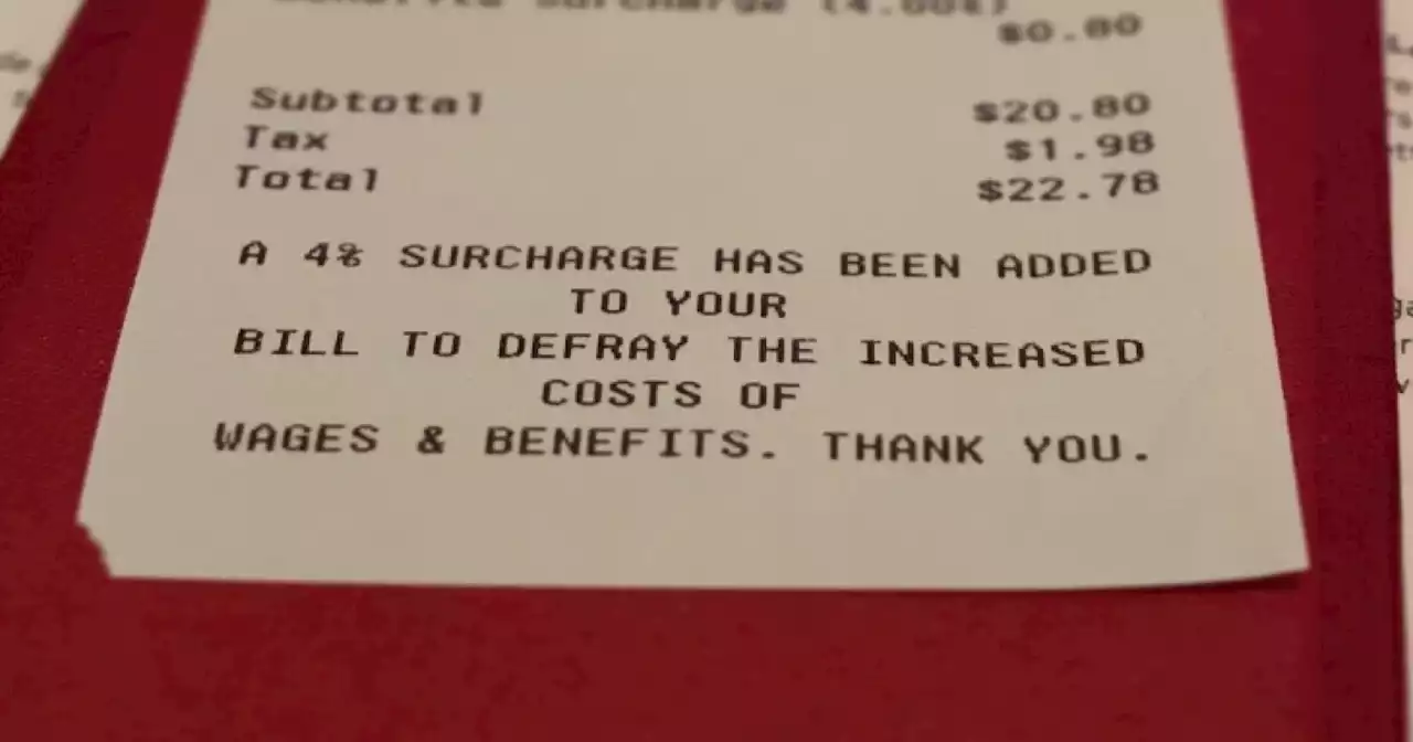 Restaurant Surcharge