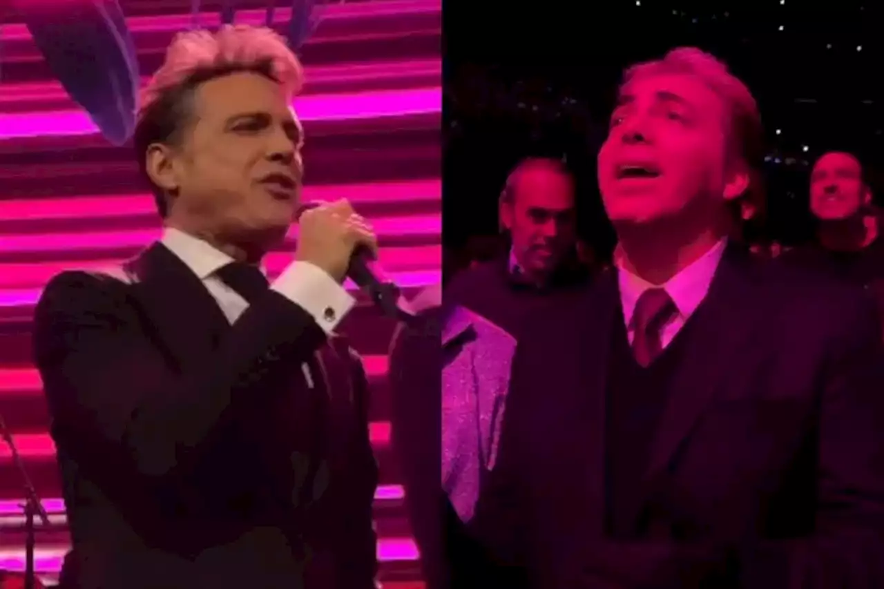 Cristian Castro fue a ver a Luis Miguel como un fan más y un detalle de su vestuario se robó toda la atención