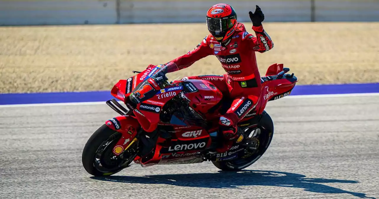 MotoGP : Francesco Bagnaia remporte le sprint en Autriche, les Français malchanceux