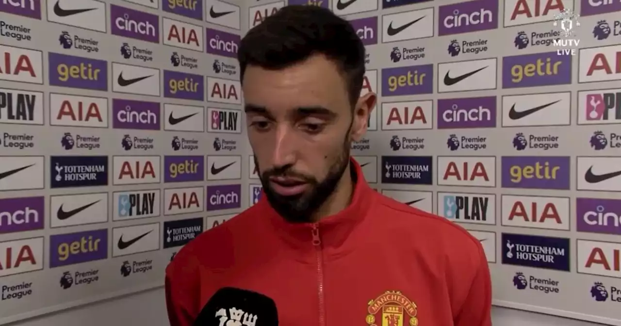 Fernandes names biggest problem Manchester United had in Spurs defeat