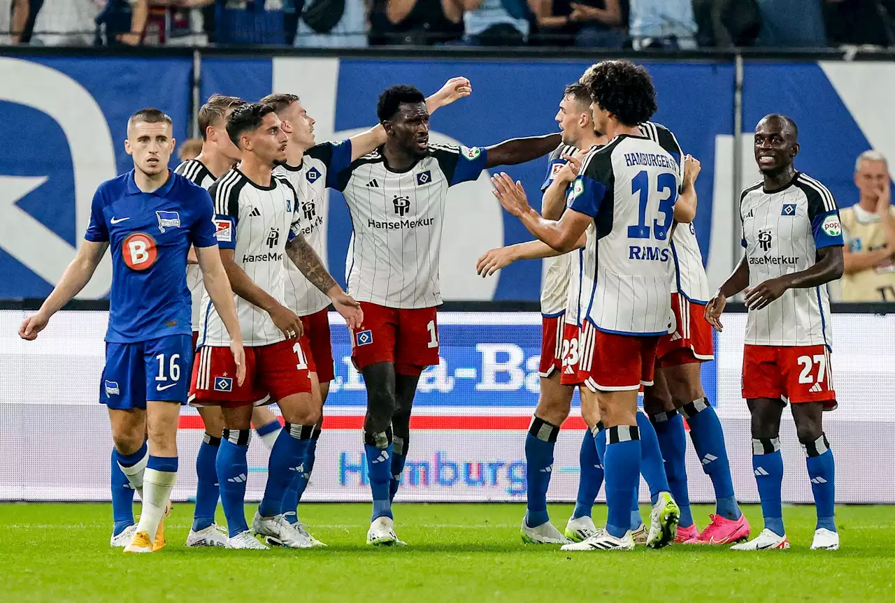 Starker HSV nach 3:0 Zweitliga-Spitze - Hertha am Ende