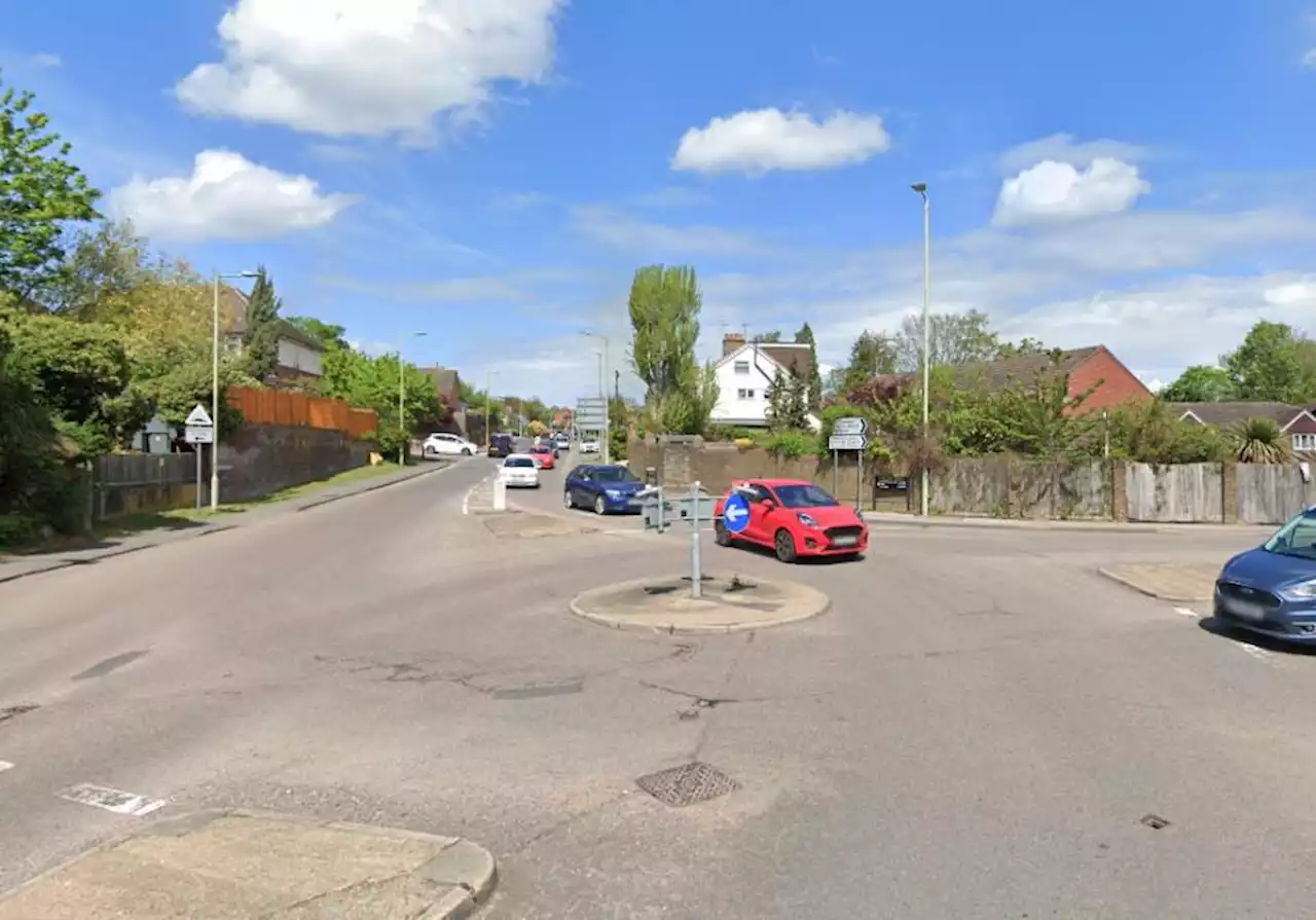 Two hospitalised after 'vehicle collides with roundabout'