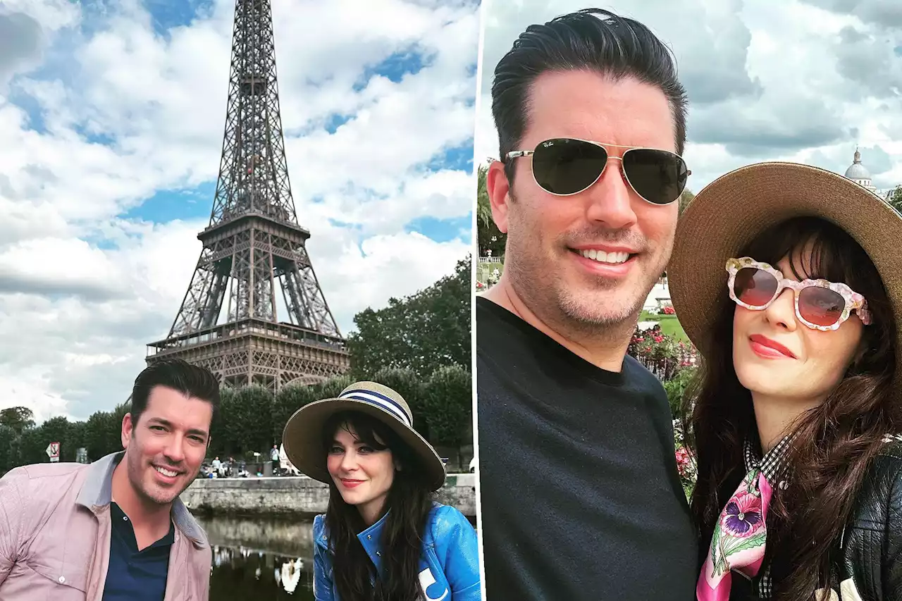 Zooey Deschanel and Jonathan Scott celebrate engagement with romantic getaway to Paris