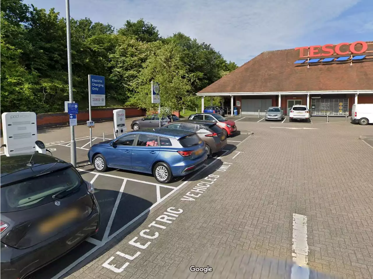 Holidaymaker shocked by £70 Telford Tesco car park fine for using electric vehicle charger