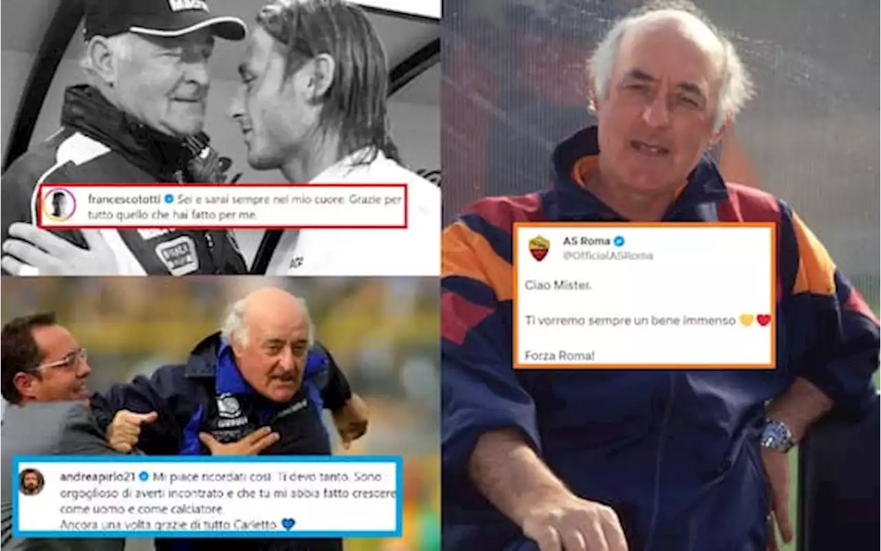 Totti e non solo: le reazioni alla morte di Carlo Mazzone